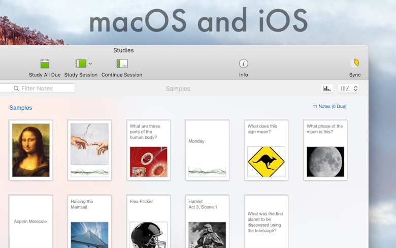 macOS and iOS