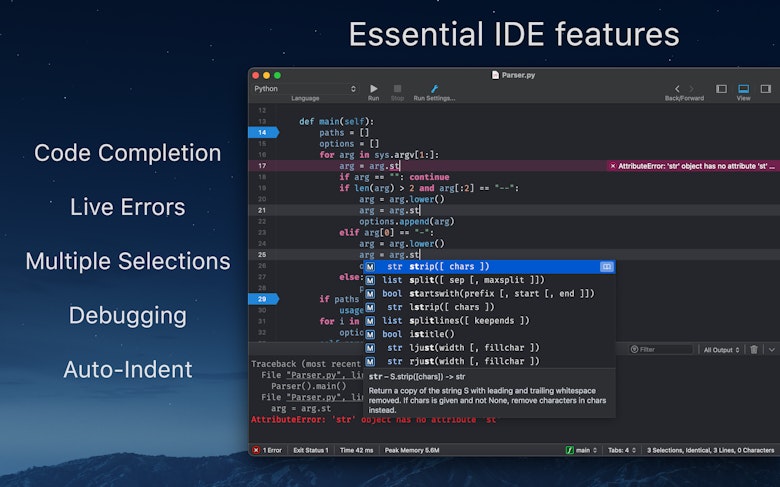 Essential IDE features